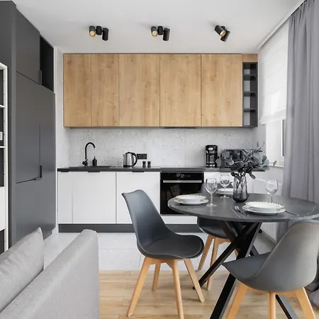 Elegant In Cracow With Balcony, Parking And Desk By Renters