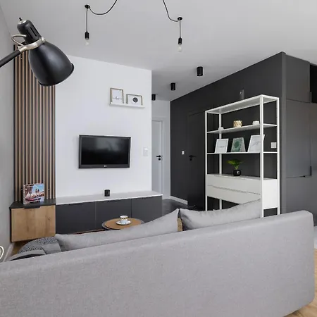 Elegant In Cracow With Balcony, Parking And Desk By Renters Apartment *